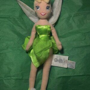 Disney Store Official TINKERBELL Soft Plush Toy Doll 12"inches- Used Great...